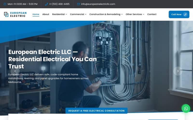 European Electric LLC website