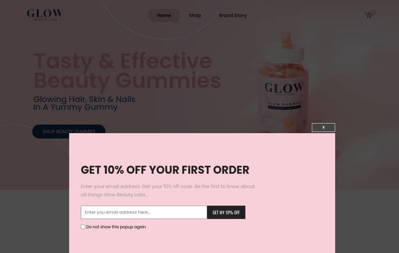 Glow Beauty website