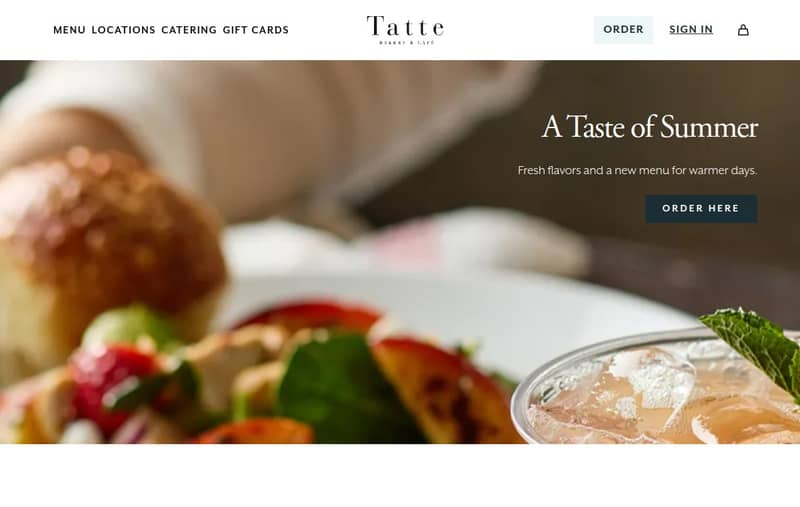 Tatte Bakery website